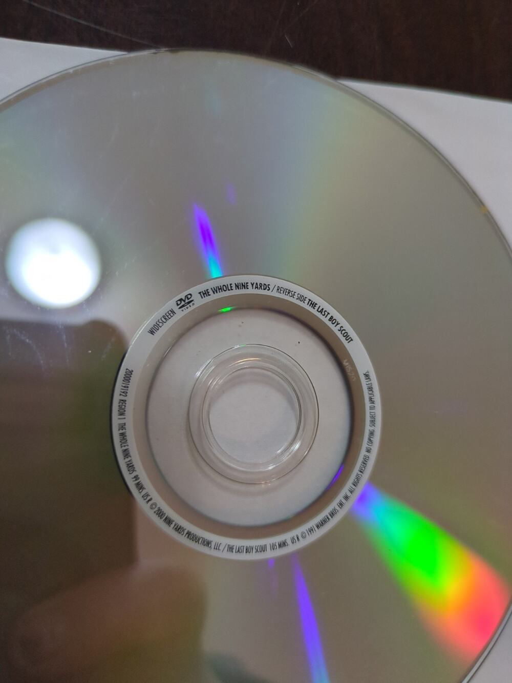 The Whole Nine Yards/The Last Boy Scout (DVD, 2000) DISC ONLY